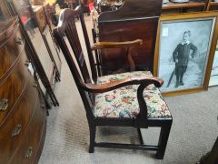 19th century mahogany armchair Thumbnail 2