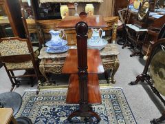 19th century mahogany wot-not Thumbnail 2