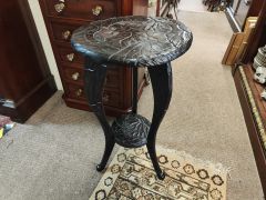 Carved wooden plant stand Thumbnail 3