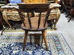 Victorian oak armchair Thumbnail 4