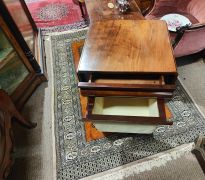 Victorian mahogany work table Thumbnail 2