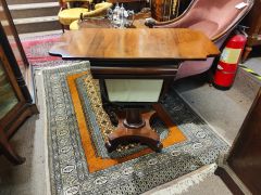 Victorian mahogany work table Thumbnail 4