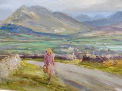 Framed oil painting , by ulster artist  Victor Cirefice Thumbnail 3