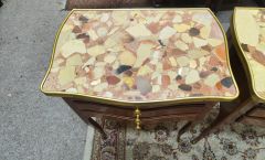 Pair of marble top pedestals Thumbnail 4