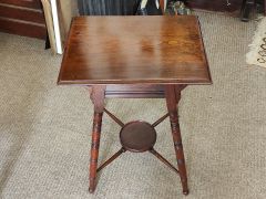 Edwardian mahogany occasional table Thumbnail 3