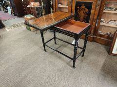 Victorian burr-walnut card table Thumbnail 3