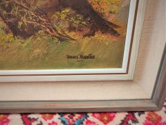Framed oil on canvas by denis thornton (local artist) Thumbnail 3