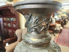 19th century chinese bronze vase Thumbnail 2