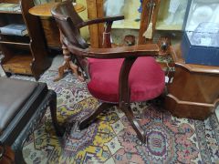 Mahogany desk chair Thumbnail 2