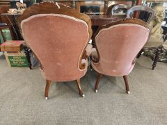 Pair of victorian armchairs Thumbnail 4