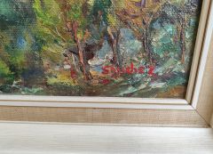 Framed oil painting Thumbnail 3