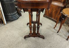 Victorian rosewood sewing table Thumbnail 3