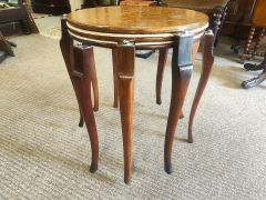 Oak & chrome nest of tables Thumbnail 6