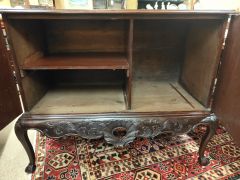 19th century mahogany cabinet on stand Thumbnail 4