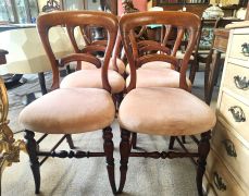 Set of six victorian mahogany chairs Thumbnail 2