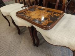 Wooden pokerwork tray Thumbnail 3