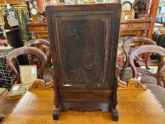 Chinese porcelain & wooden table screen Thumbnail 3