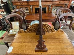 Chinese porcelain & wooden table screen Thumbnail 4