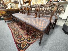Set of twelve gillows style rosewood chairs Thumbnail 2
