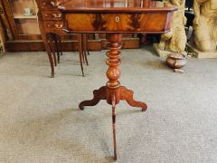 19th century mahogany work table Thumbnail 3
