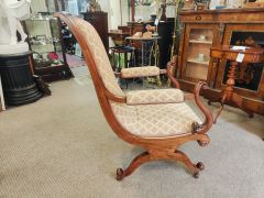Victorian mahogany armchair Thumbnail 2