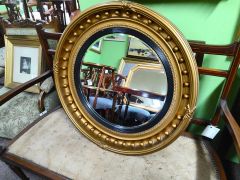 Gilt circular mirror Thumbnail 3