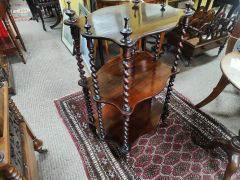 Victorian rosewood wot-not Thumbnail 2