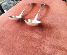 Pair of irish silver ladles Thumbnail 3