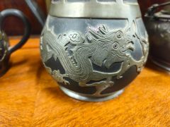 Four piece chinese tea set Thumbnail 3