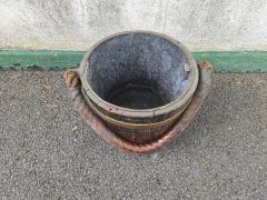 19th century oak & copper bound bucket Thumbnail 6