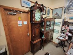 Mahogany & oak cased grandfather clock Thumbnail 4