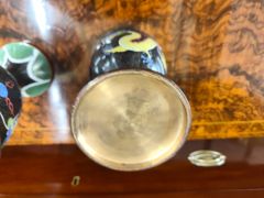 Pair of cloisonne vases & covers Thumbnail 4