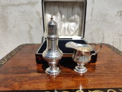 Silver sugar castor & jug Thumbnail 3