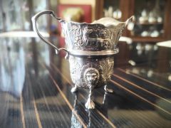 Irish silver cream jug Thumbnail 2