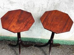 Pair of georgian mahogany occasional tables Thumbnail 4