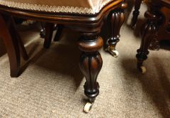 Four victorian mahogany armchairs Thumbnail 3