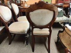 Four victorian mahogany armchairs Thumbnail 6
