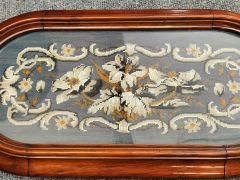 Victorian walnut framed bead work Thumbnail 3