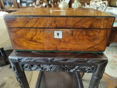 Victorian burr-walnut writing box Thumbnail 2