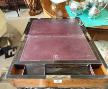 Victorian burr-walnut writing box Thumbnail 3