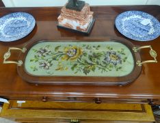 Victorian beadwork tray Thumbnail 3