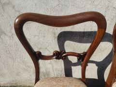 Pair of rosewood victorian chairs Thumbnail 3