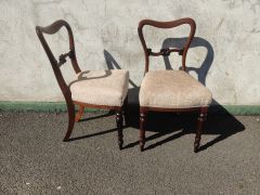 Pair of rosewood victorian chairs Thumbnail 4