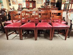 Set of fourteen Sheraton design chairs (twelve chairs & two carvers Thumbnail 2