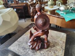 Chinese carved wood figure Thumbnail 2