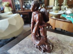 Chinese carved wood figure Thumbnail 3