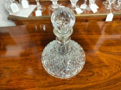 Silver mounted cut glass decanter Thumbnail 2