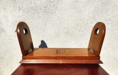 Oak & brass bound  extending book slide  Thumbnail 2