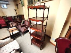 19th century mahogany wot-not Thumbnail 3