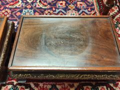 Pair of Oriental mahogany & gilt stands Thumbnail 3